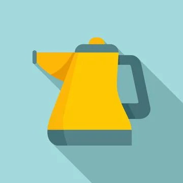 Duster steam cleaner icon, flat style Stock Illustration