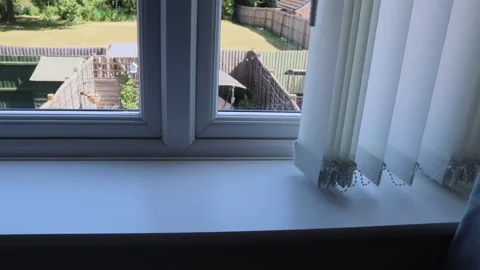 Dusting window area Video stock 131369201