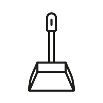 Dustpan utility bathroom vector icon templates modern Stock Illustration