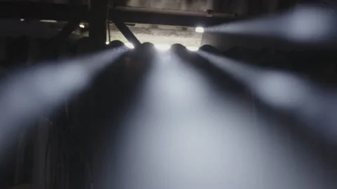 Dusty Barn Light Shafts Stock Footage