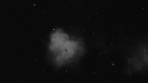 Dusty bullet explosion hit on a wall with chunks of debris flying out. Stock Footage 101634335