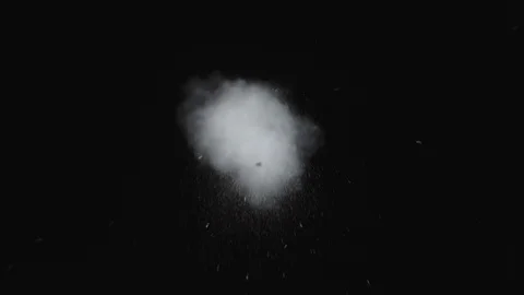 Dusty bullet explosion hit on a wall wit... | Stock Video | Pond5