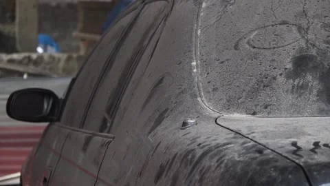 Dusty car Stock Footage 156330480