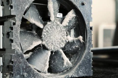 Dusty Computer Case Fan Stock Photos
