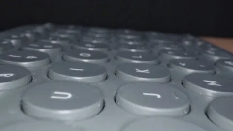 Dusty keyboard in close-up 库存影片 154191733