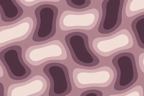 A dusty pink abstract pattern combines pale blush and dark plum rounded sha.. Stock Illustration