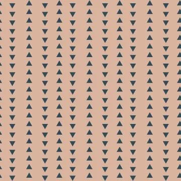 Dusty pink simple triangle seamless pattern texture. Illustrazione stock