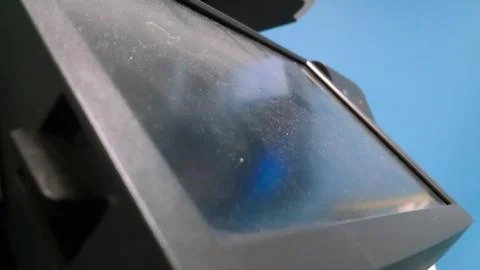 Dusty printer touchscreen 스톡 사진