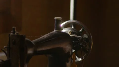 Dusty singer sewing machine Stock Footage 232959412