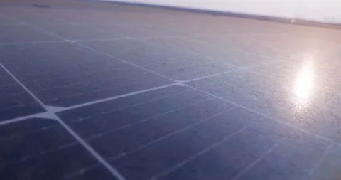 A dusty solar panel Stock Footage 304597851