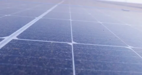 A dusty solar panel Stock Footage 304597852
