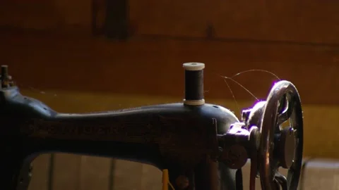 Dusty stinger sewing machine Stock Footage 232959413