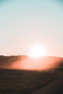 Dusty sunset 写真素材