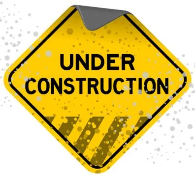 Dusty Under Construction Stock Illustration