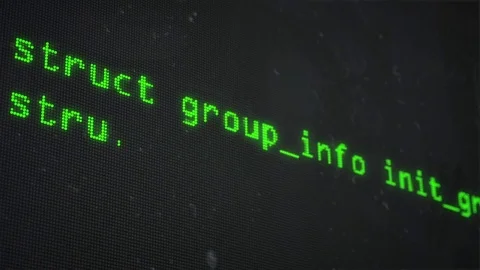 Dusty video animation of failed computer hacking and security concept Stock Footage 80863934
