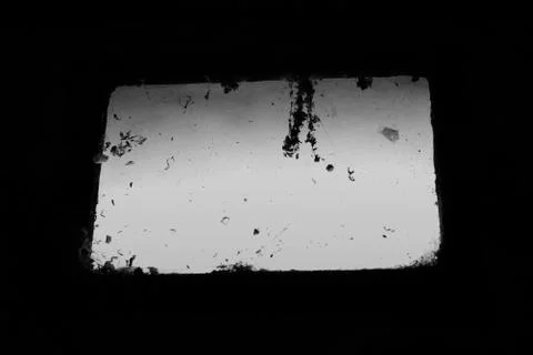 Dusty window cobweb background Foto stock