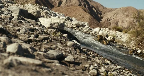 Dutch angle river flow Stock Footage 247306051