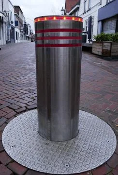 A Dutch Automatic Bollard Stock Photos