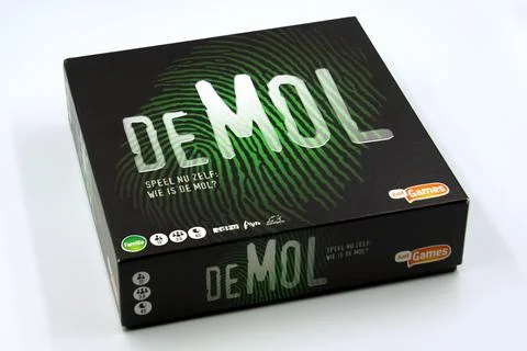Dutch board game Wie is de Mol? Stock Photos