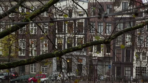 Dutch Building Time Lapse 20 Stock Footage 40030692