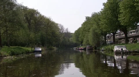 Dutch canal Stock Footage 3936013
