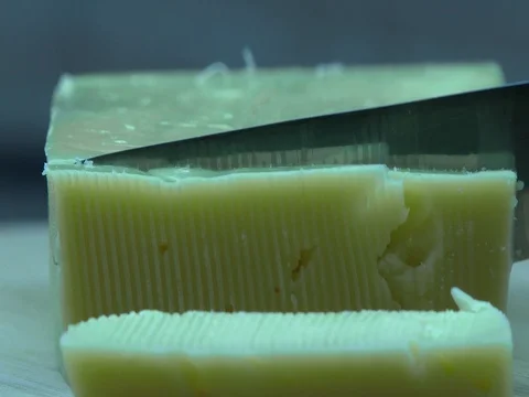 Dutch cheese cut out Stock Footage 80302168
