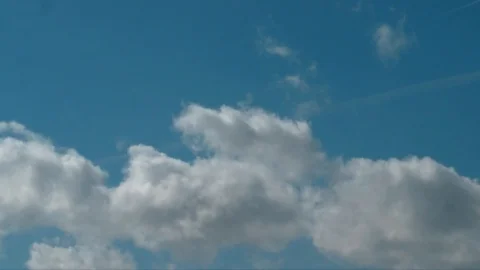 Dutch Clouds - Blue Sky - timelapse - Weesp Stock Footage