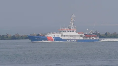 Dutch coast guard in 4K. Stock Footage 113639532