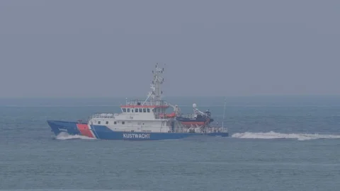 Dutch coast guard in 4K. Stock Footage 113639717