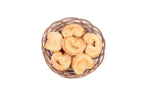 Dutch cookie in basket Foto stock