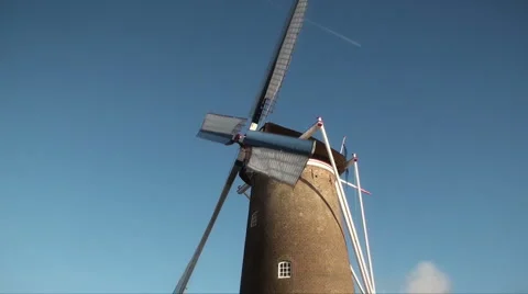 Dutch Corn-Mill Stock Footage 2185140