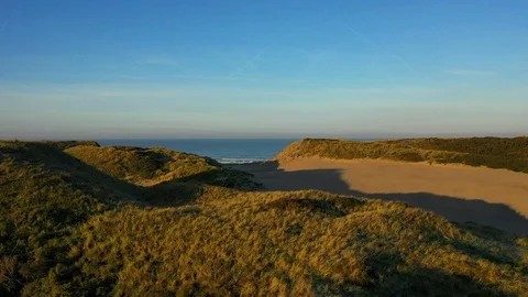 Dutch dunes Stock Footage 124640304