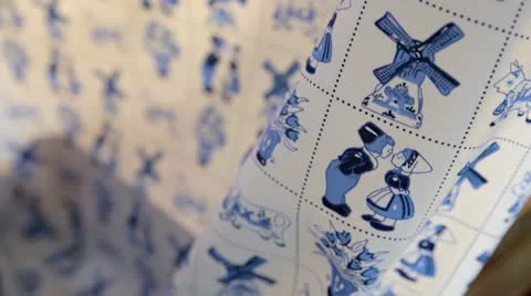 Dutch fabric Stock Footage 22037620