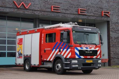 Dutch fire engine Stock Photos