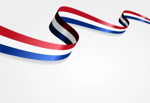 Dutch flag background. Vector illustration Stock Illustration