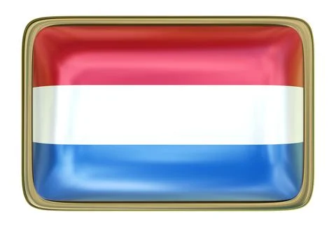 Dutch Flag Badge Stock Illustration