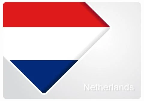 Dutch flag design background. Vector illustration. Stock Illustration