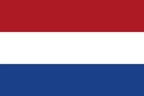 Dutch flag, flat layout, vector illustration Stock Illustration