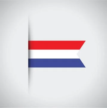 Dutch flag Stock Illustration