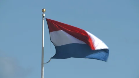 Dutch flag (the Netherlands) 스톡 동영상 129425426