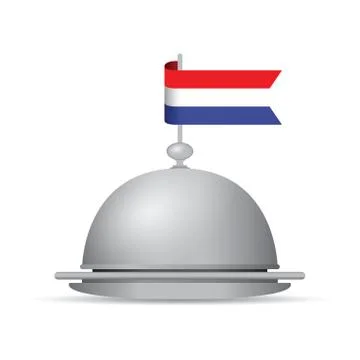 Dutch flag platter Stock Illustration