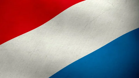 Dutch flag waving background loop 動画素材 34421563