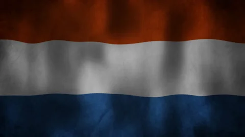 Dutch flag waving HD Video stock 36143008