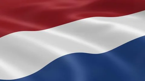 Dutch flag in the wind Fotos Stock