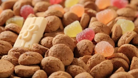 Dutch holiday Sinterklaas background Stock Footage 141198322