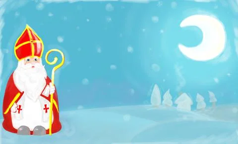 Dutch holiday Sinterklaas . Stock Illustration