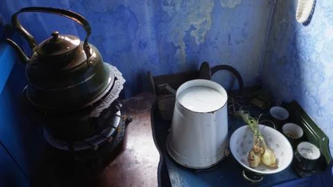 Dutch Kitchen 스톡 사진