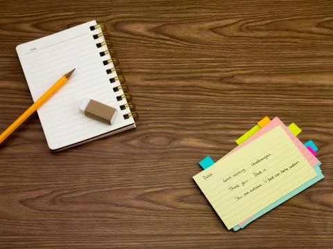 Dutch; Learning New Language Writing Words on the Notebook Stock Photos