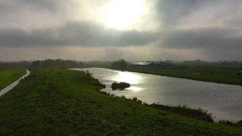 Dutch lighthouse 3 Stock Footage 124640020