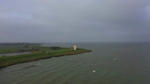 Dutch lighthouse 4 Stock Footage 124640119